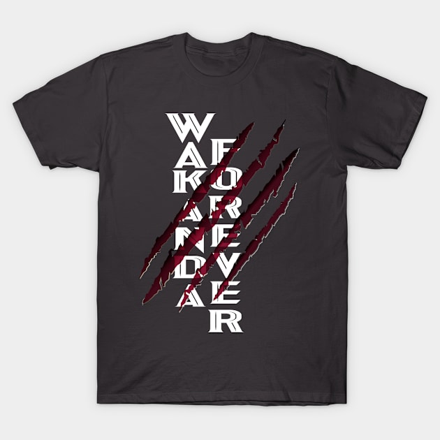 Wakanda Forever, Black Panther Claw T-Shirt by Lore Vendibles